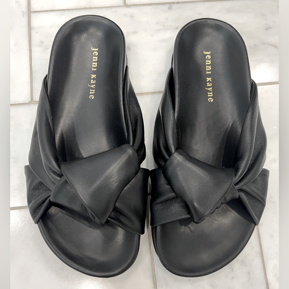 Jenni Kayne leather knot sandal sz 36